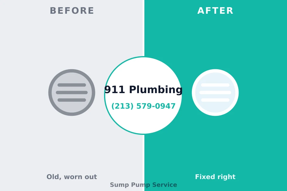 Before and after: plumbing repair Kings Park, VA